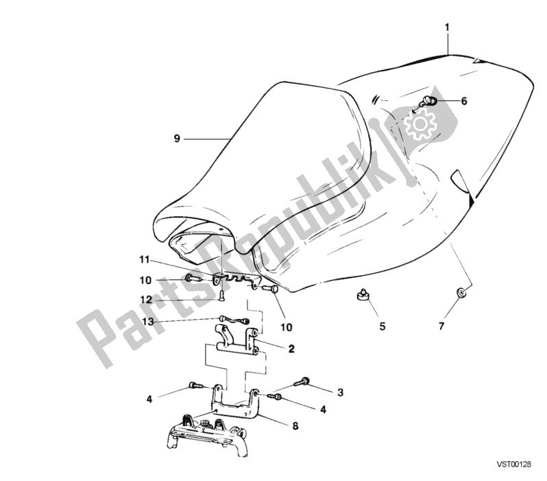 Todas las partes para Asiento de Ducati Superbike 996 RS 2001
